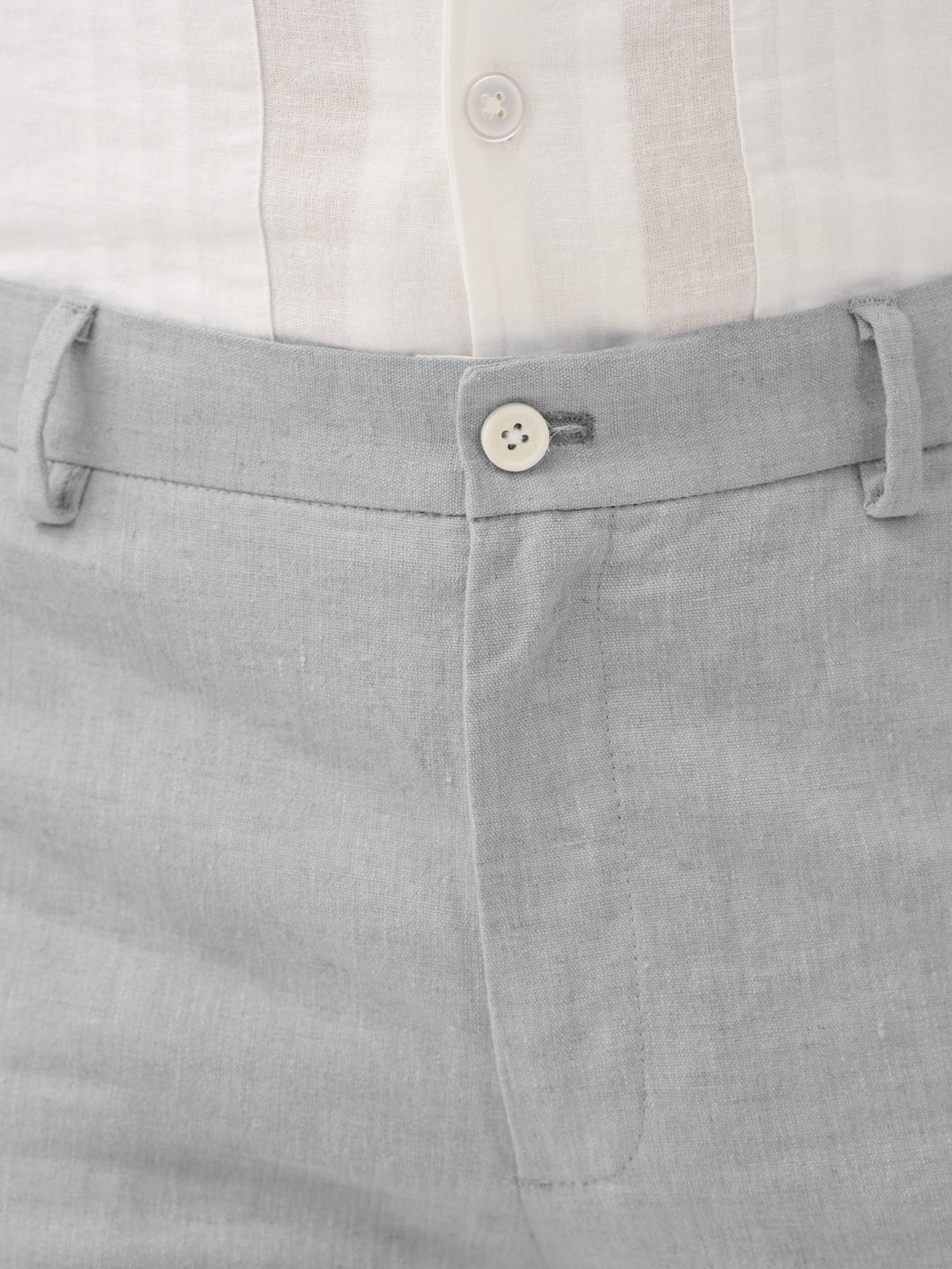 Froselle Grey Linen Sorona Pants
