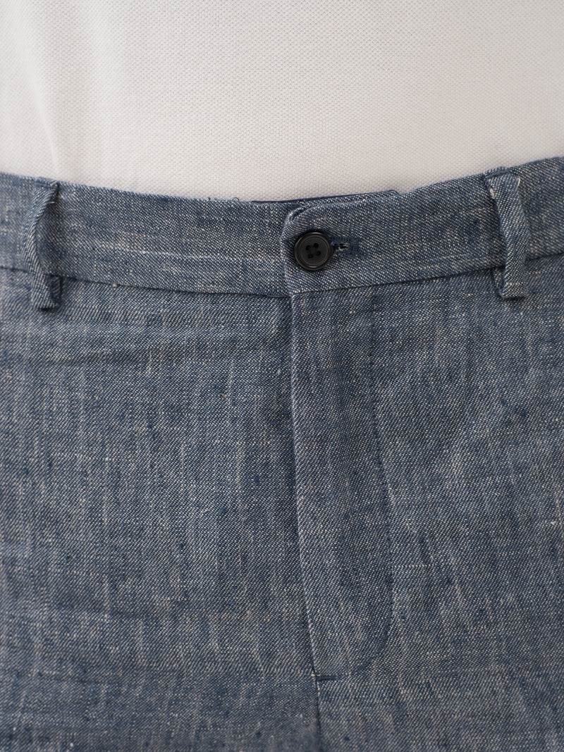 Thryv Indigo 100% Linen Pants