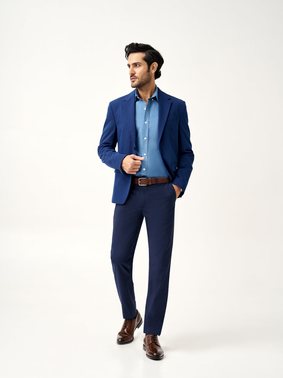 Eco Navy Blue Stretchable Formal Trouser For Men Eco Navy Blue Stretchable Formal Trouser For Men