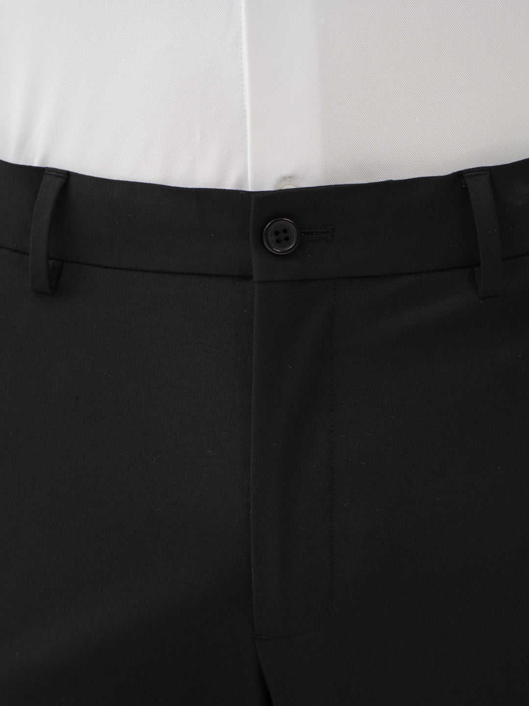 Everyday Black Relaxed Fit Stretch Formal Pants