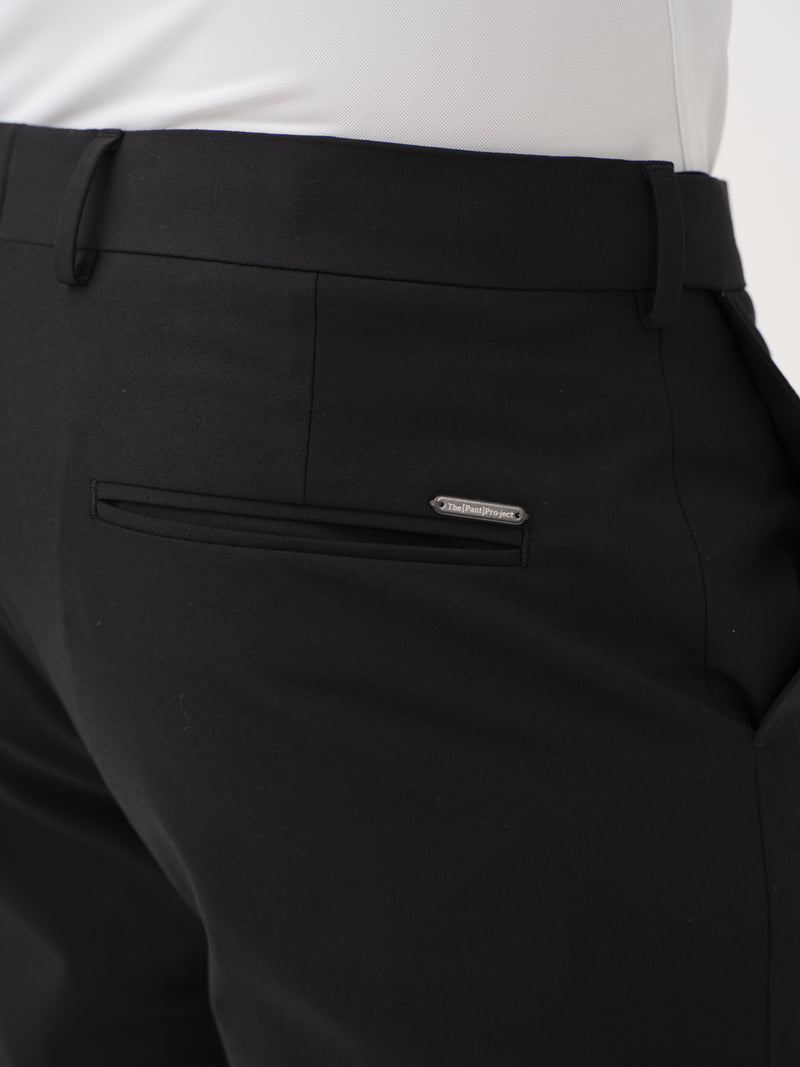 Everyday Black Relaxed Fit Stretch Formal Pants