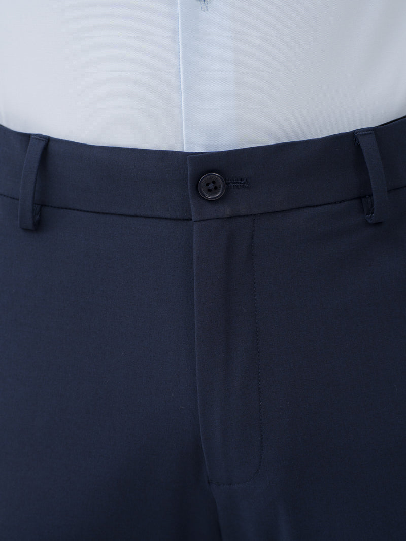 Daily Navy Relaxed Fit Stretch Formal Pants