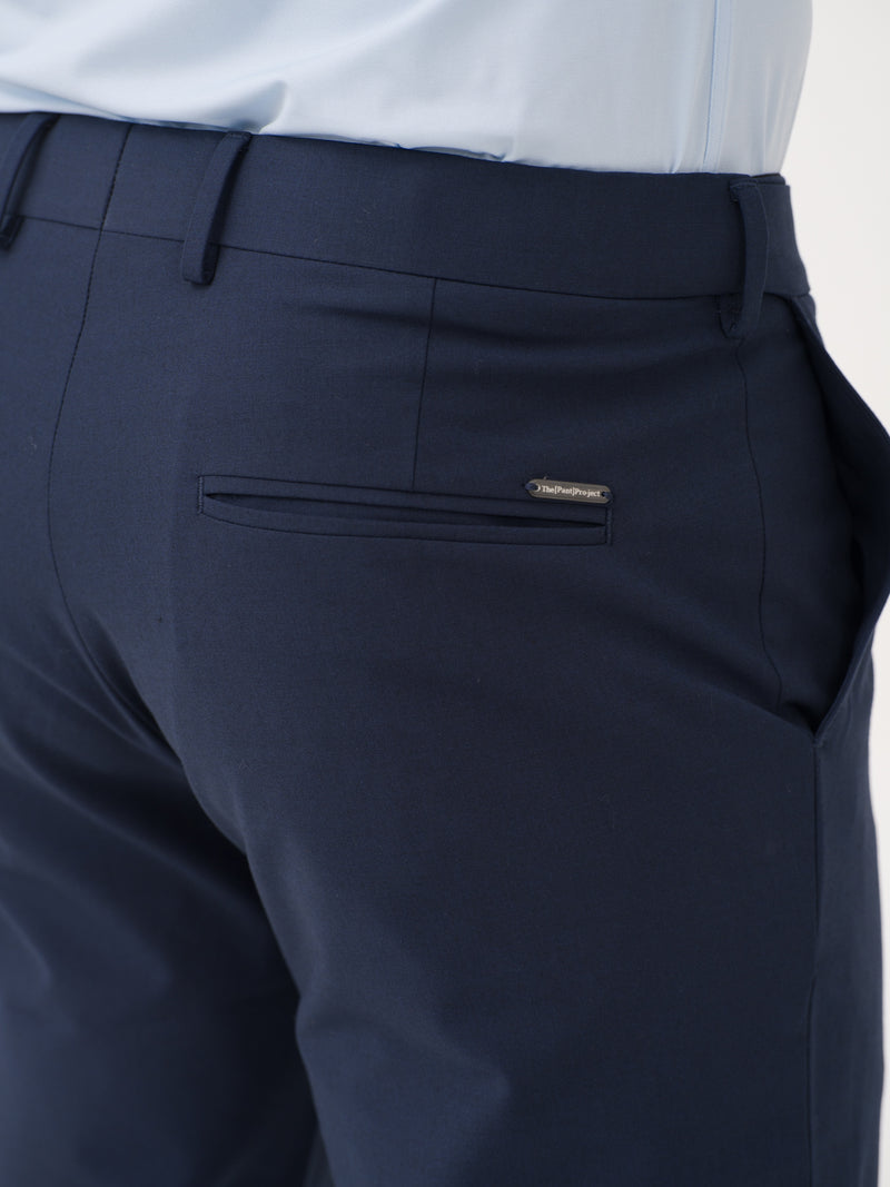Daily Navy Relaxed Fit Stretch Formal Pants