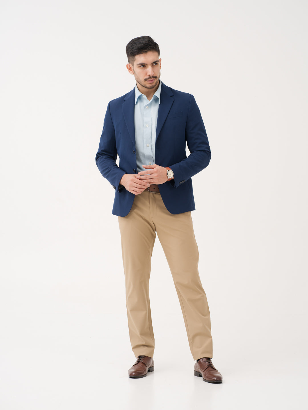 Somewhere Khaki Relaxed Fit Stretch Formal Pants
