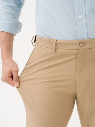 Somewhere Khaki Relaxed Fit Stretch Formal Pants