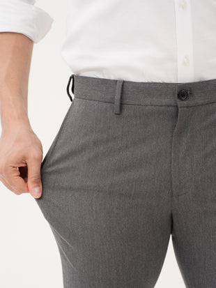 Noir Grey Twill Luxury Stretch Pants