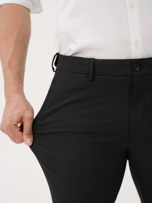 Inferno Black Twill Luxury Stretch Pants