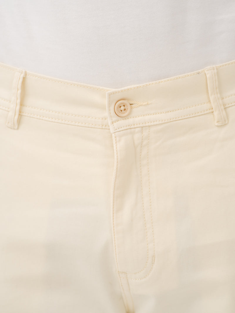 Burl Beige Relaxed Fit Stretch Cargo Pants