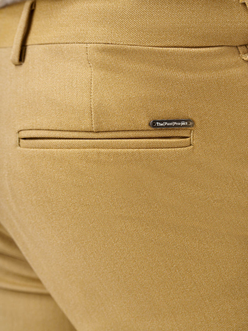 Khaki Textured All Weather Stretch Pants