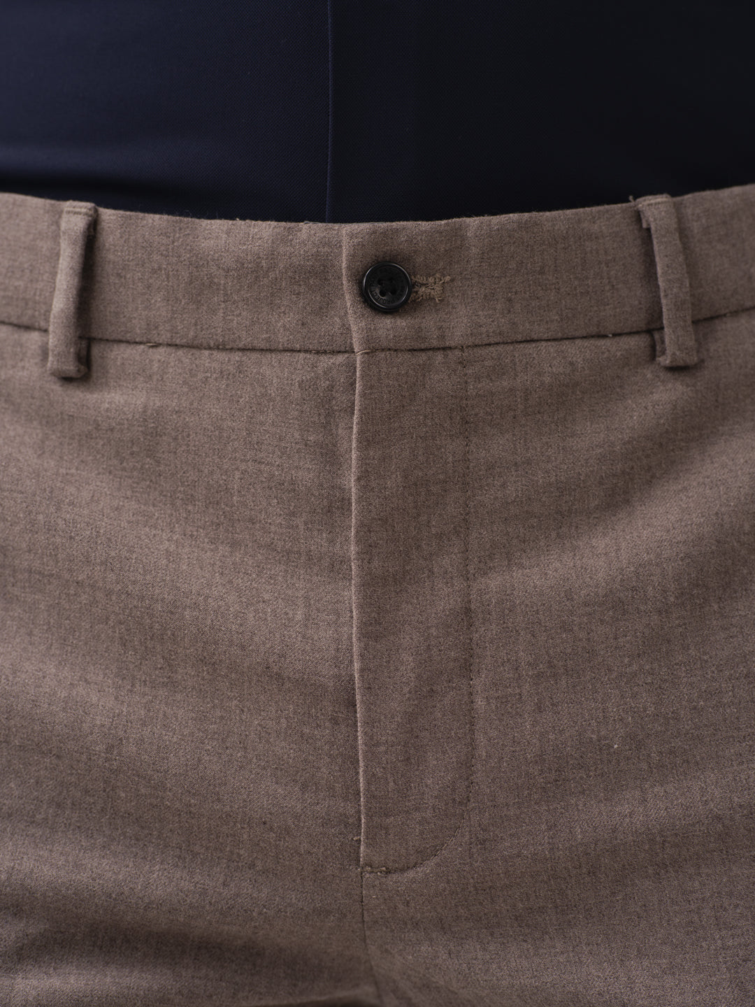 Tortona Brown Merino Wool Pants