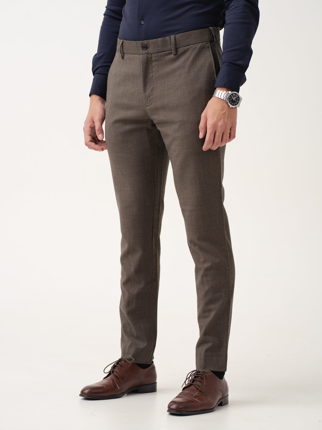 Natural Olive Merino Wool Pants