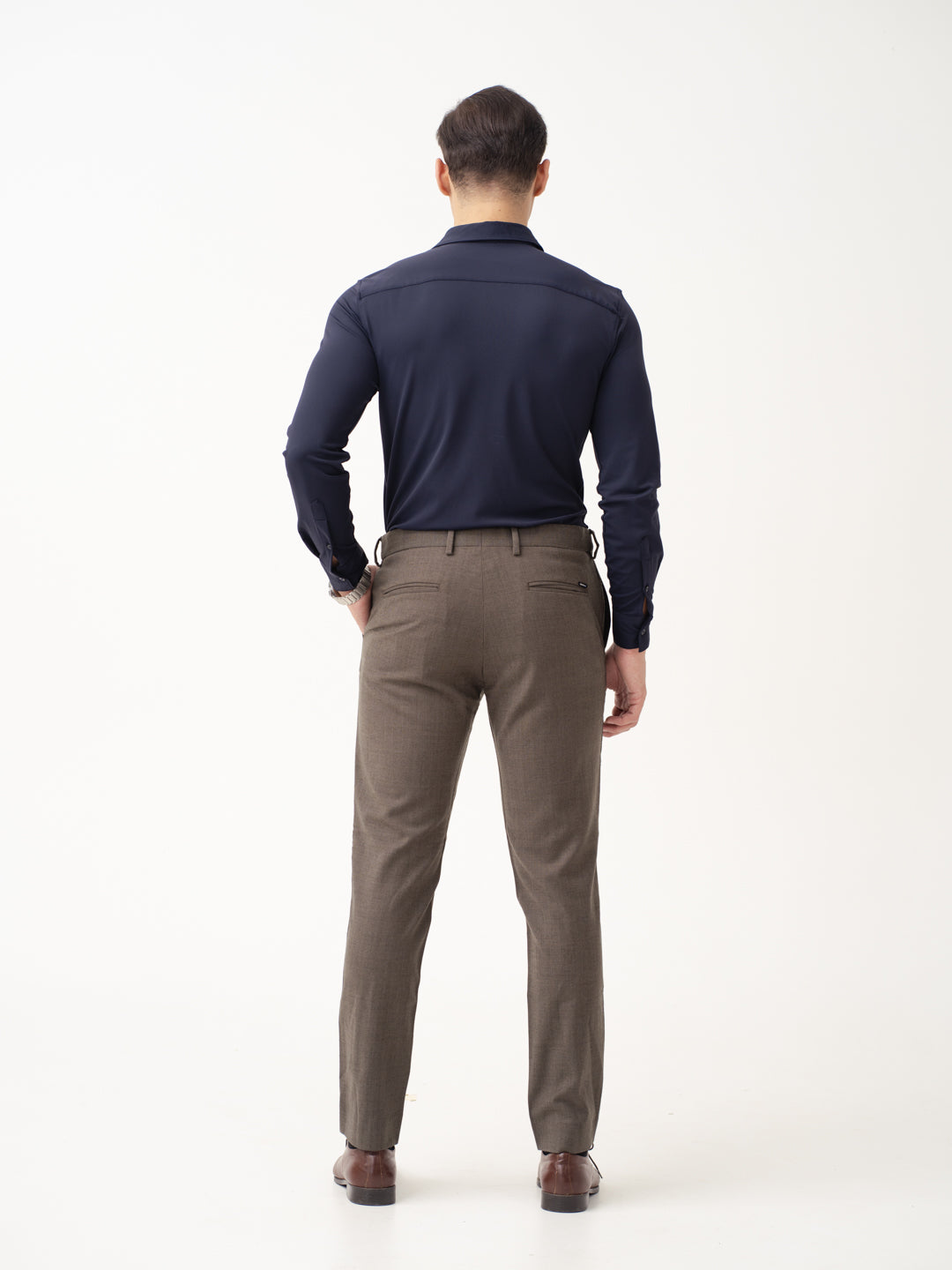 Natural Olive Merino Wool Pants