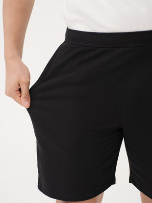 Bonfire Black Relaxed Fit Sweatshorts