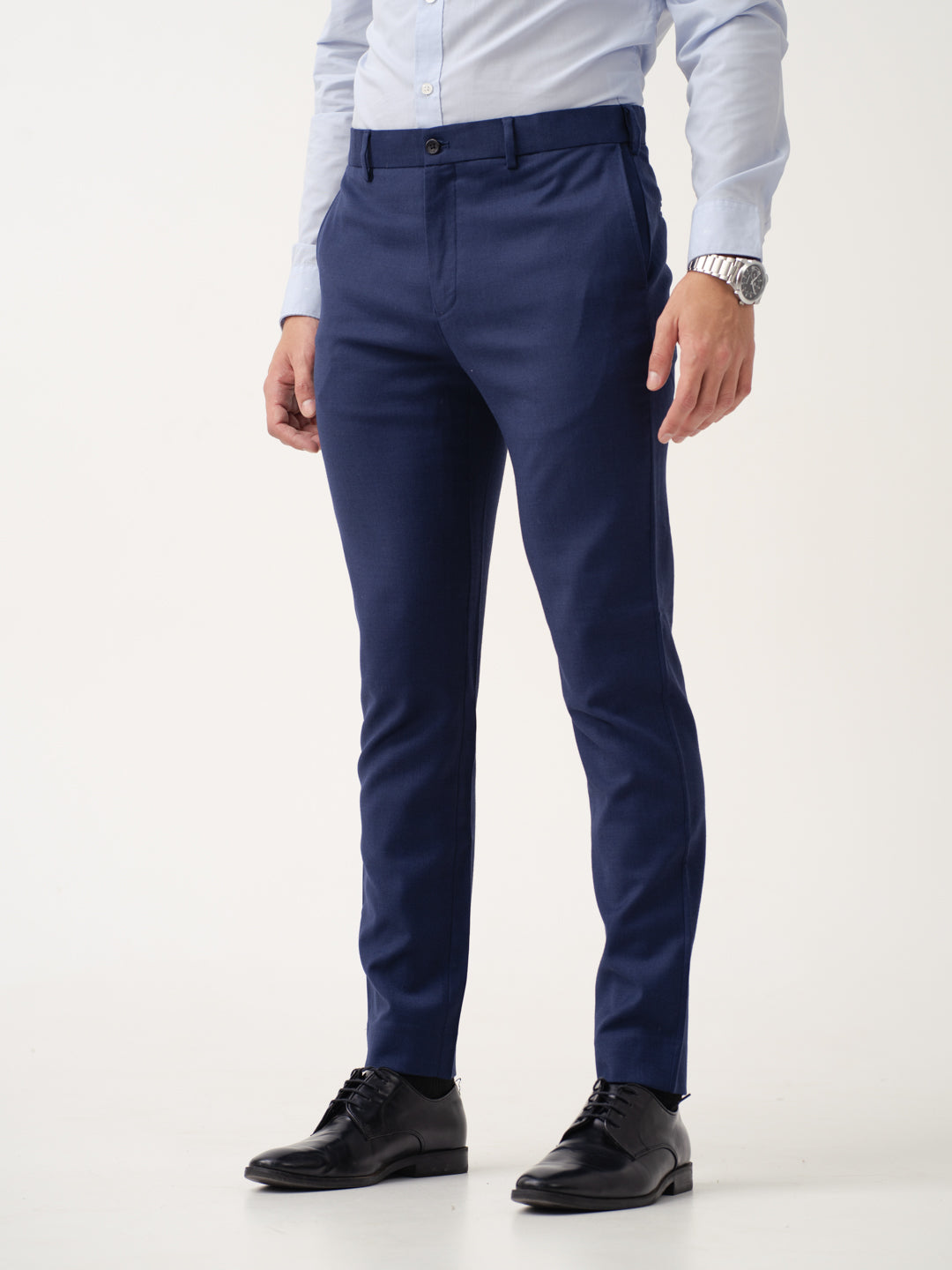 Prussian Blue Merino Wool Pants