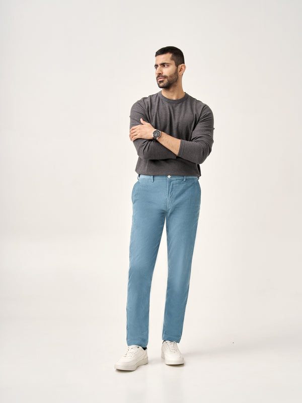 BoraBora Blue Corduroy Stretch Pants