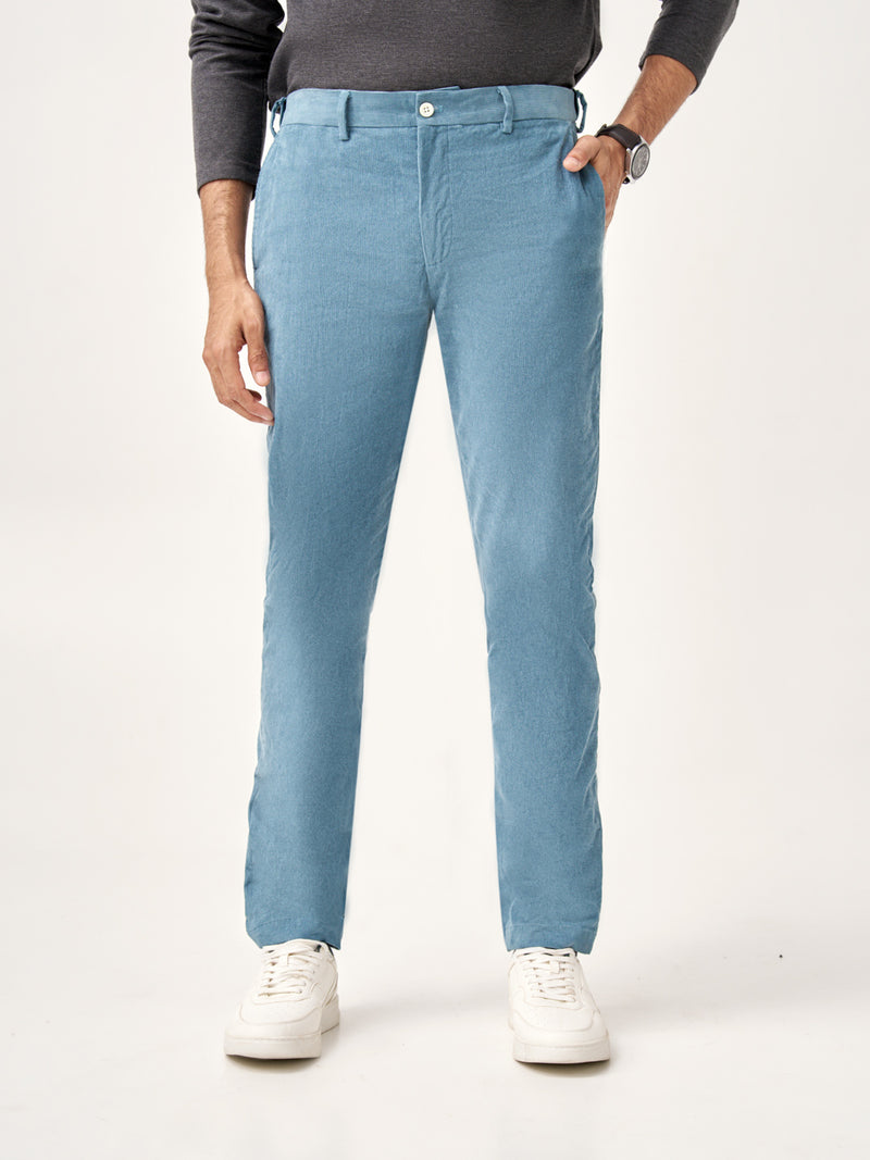 BoraBora Blue Corduroy Stretch Pants