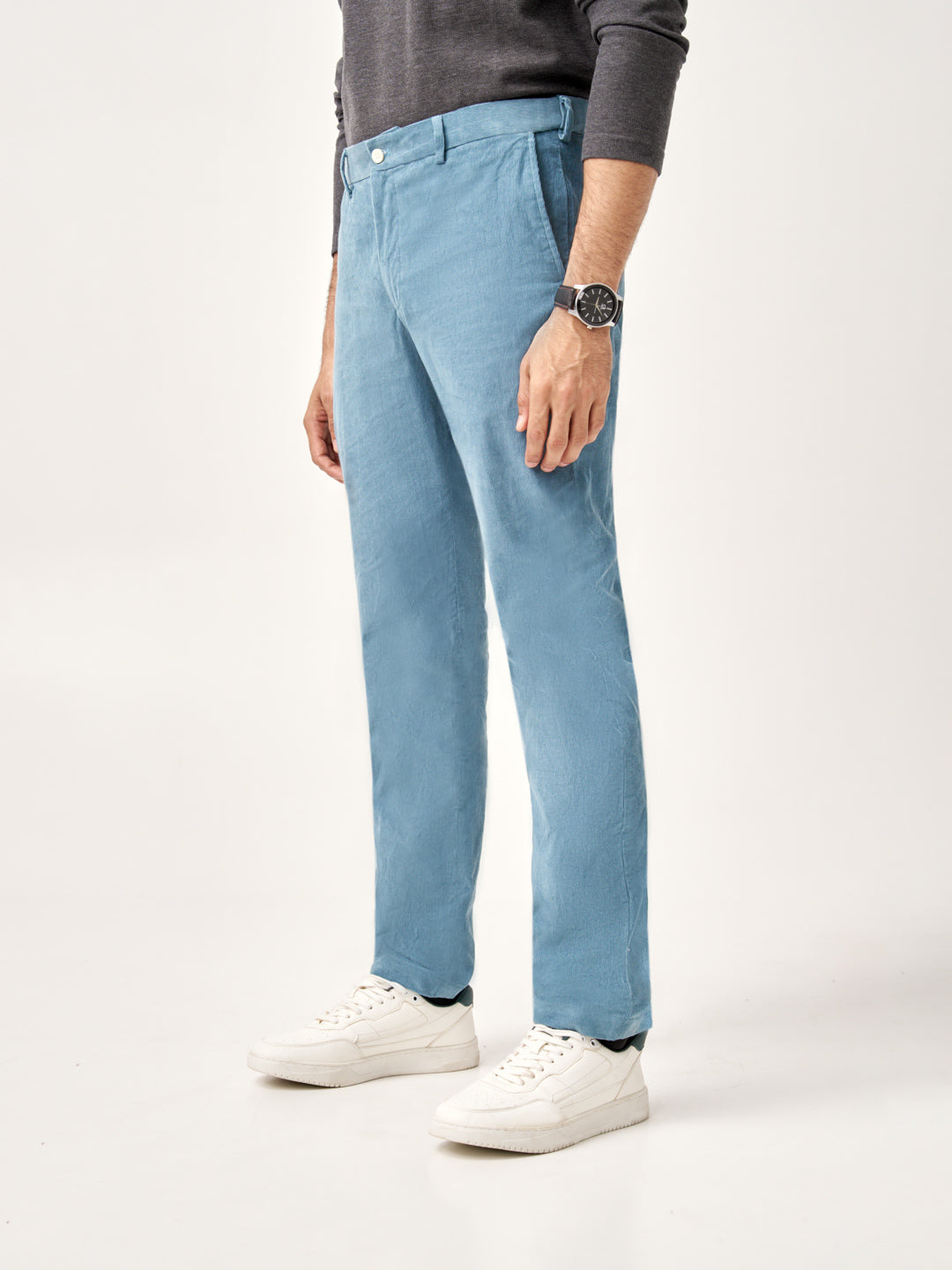 BoraBora Blue Corduroy Stretch Pants