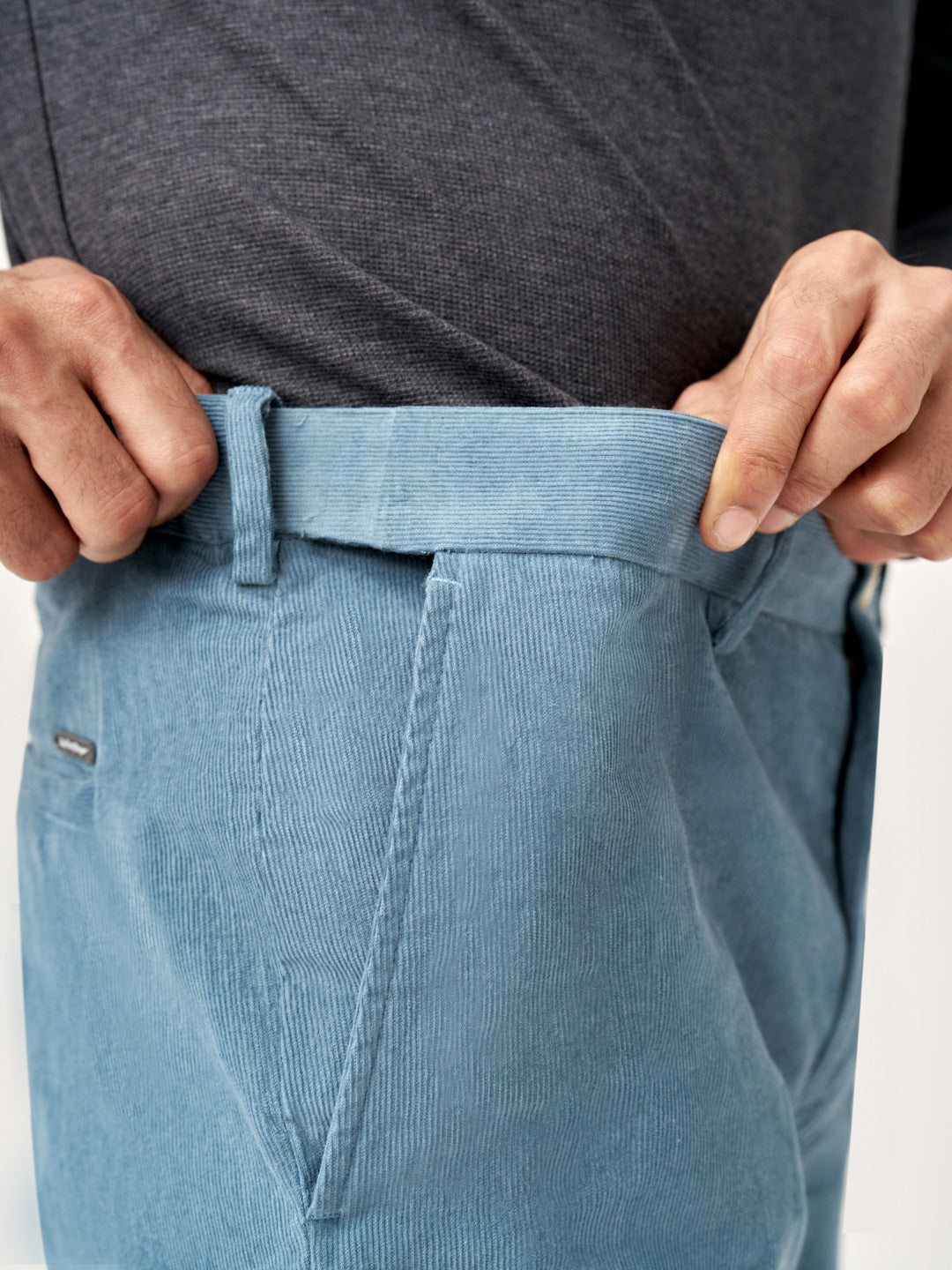 BoraBora Blue Corduroy Stretch Pants