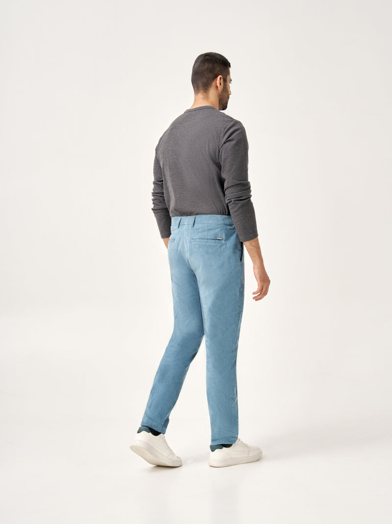 BoraBora Blue Corduroy Stretch Pants