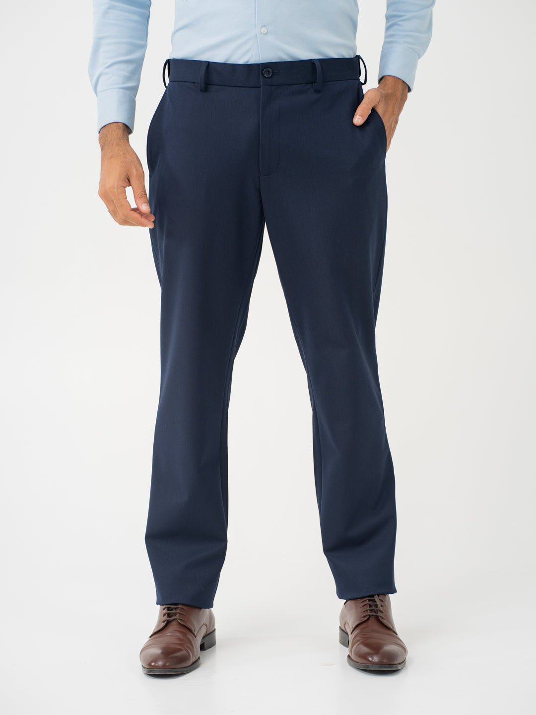 Wind Blue Water Repellent Relaxed Fit Stretch Formal Pant