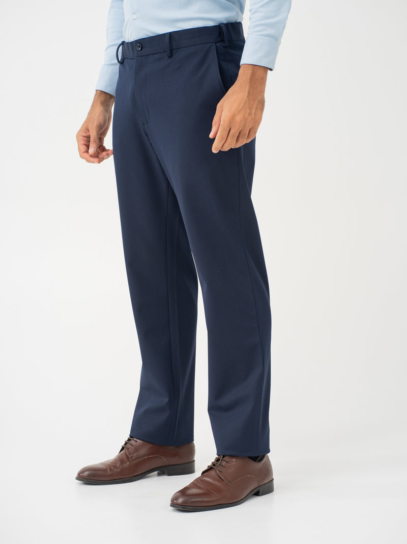 Wind Blue Water Repellent Relaxed Fit Stretch Formal Pant