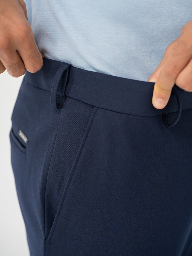 Wind Blue Water Repellent Relaxed Fit Stretch Formal Pant