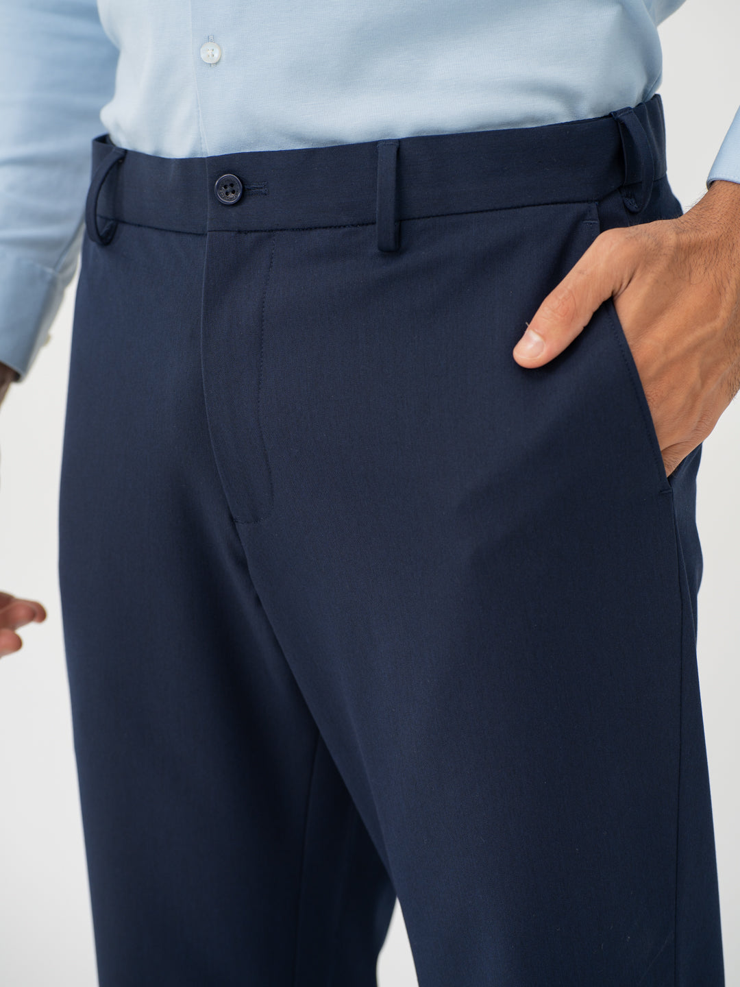 Wind Blue Water Repellent Relaxed Fit Stretch Formal Pant