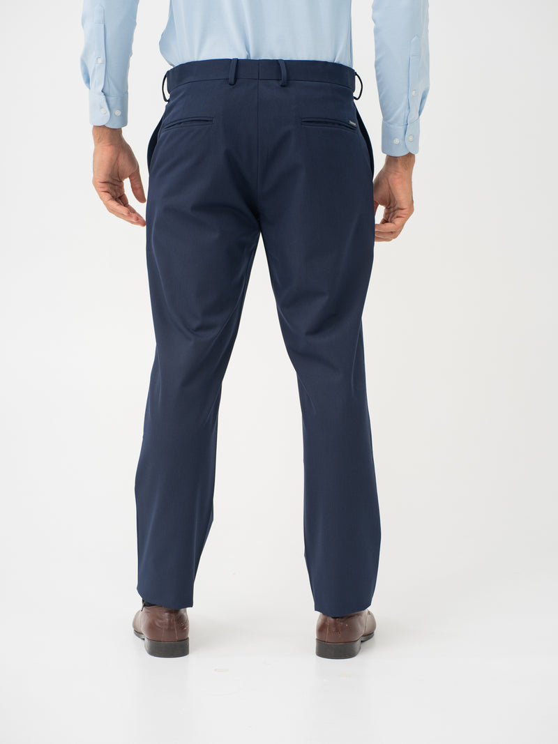 Wind Blue Water Repellent Relaxed Fit Stretch Formal Pant