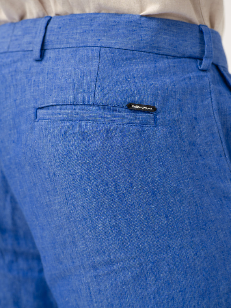 Lapis Blue 100% Linen Pants