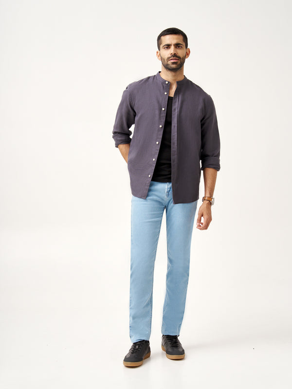 Sky Blue Power-Stretch Slim Fit Jeans