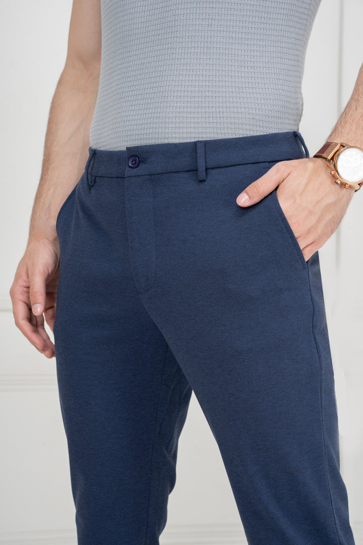 Buy Men's Blue Power Stretch Slim Fit Pant Online