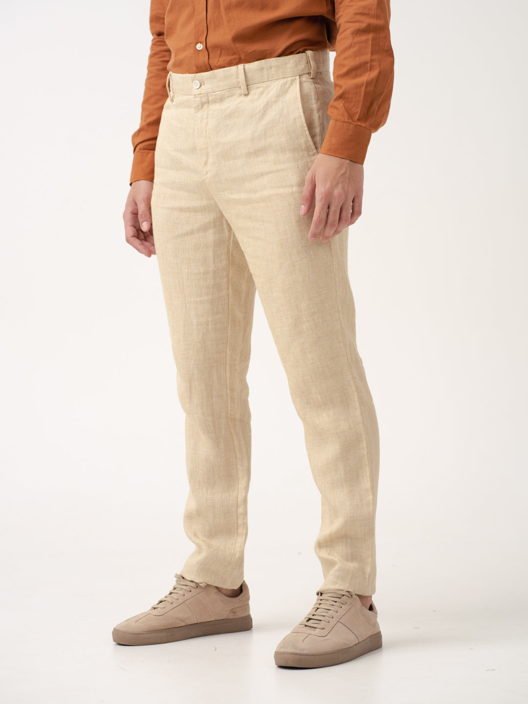 Salted Caramel 100% Linen Pants