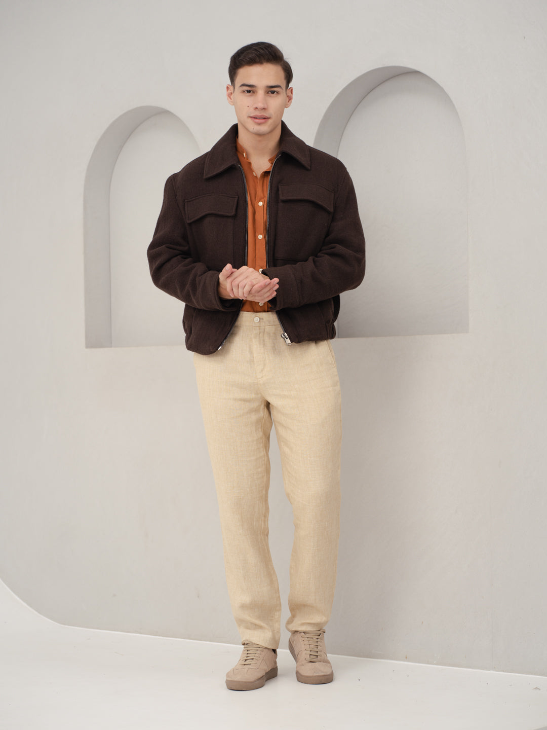 Salted Caramel 100% Linen Pants