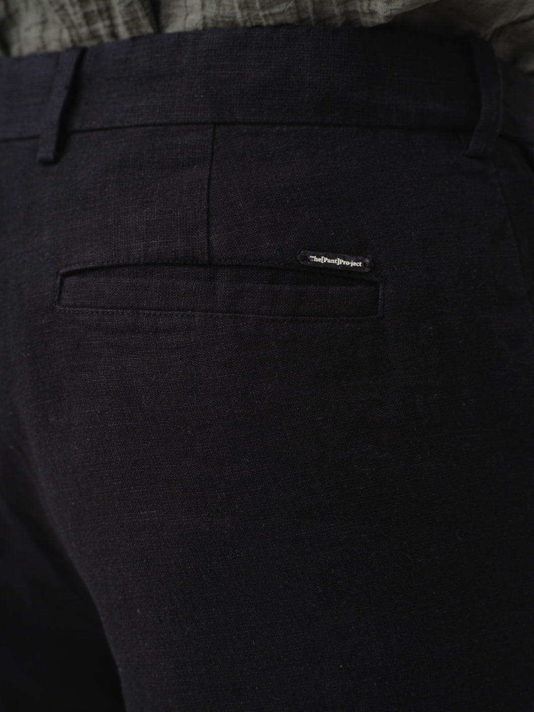 Rich Black 100% Linen Pants