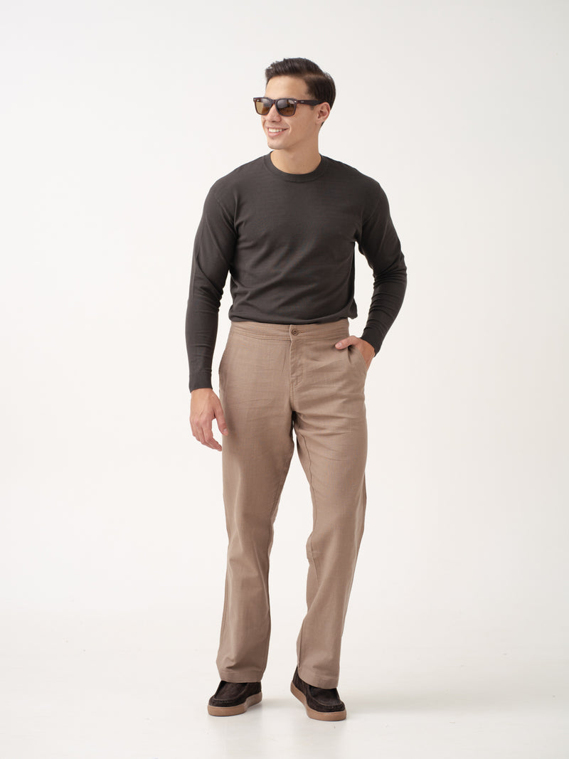 Baga Brown All Day Lounge Cotton Pants