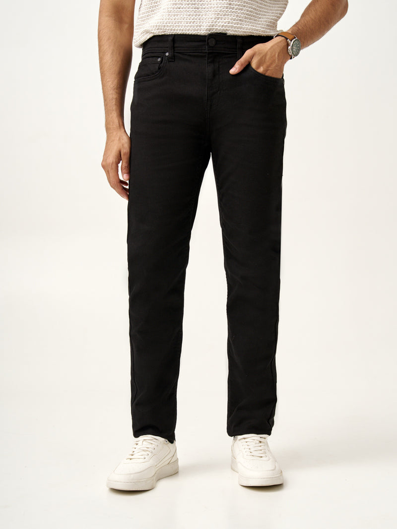 Raw Black Power-Stretch Slim Fit Jeans