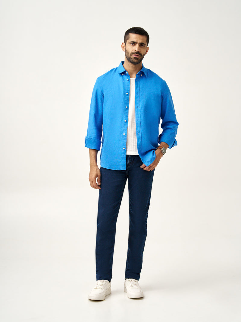 Indigo Blue Power-Stretch Slim Fit Jeans