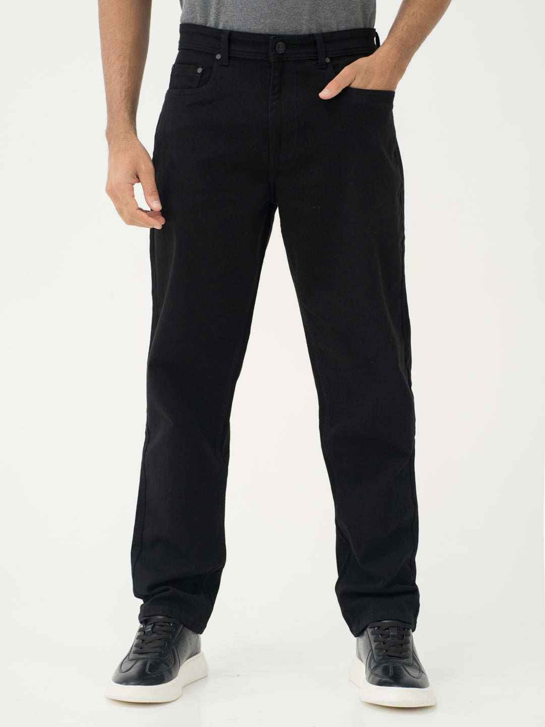 Inklock Black No Fade Jeans - Relaxed Fit