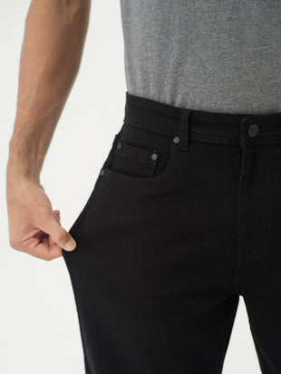 Inklock Black No Fade Relaxed Fit Jeans