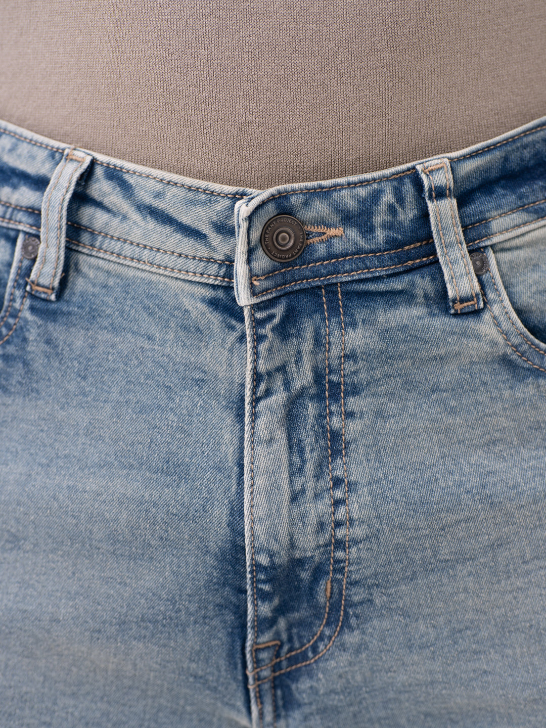 Burnt Vintage Blue Relaxed Fit Jeans