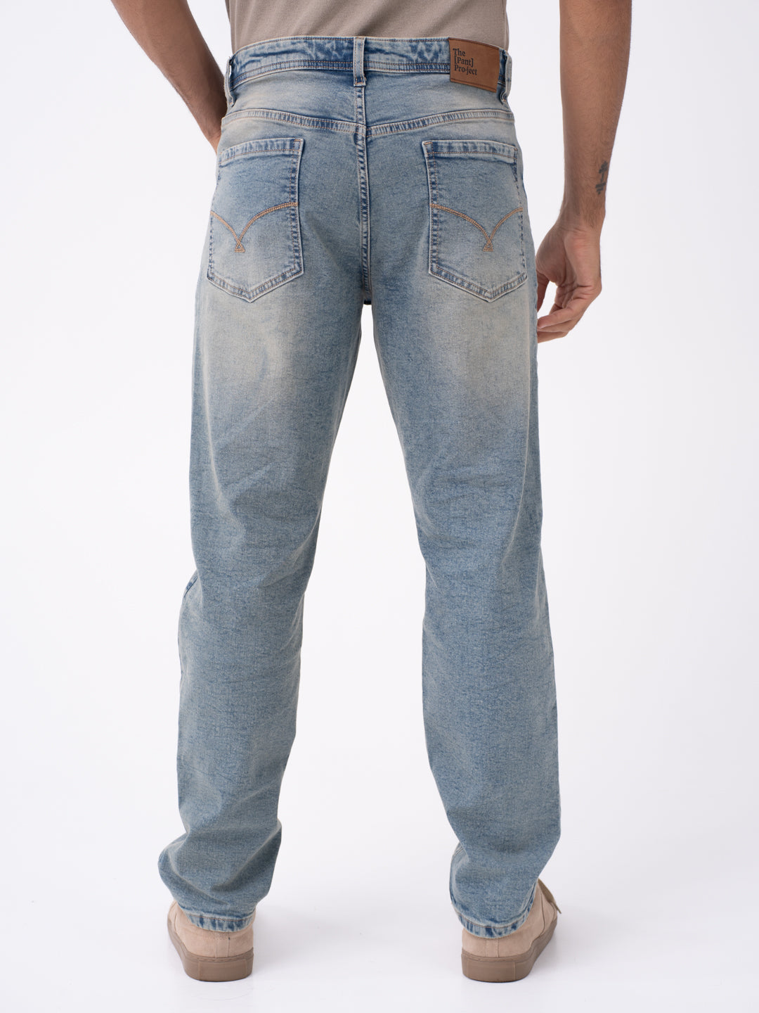 Burnt Vintage Blue Relaxed Fit Jeans