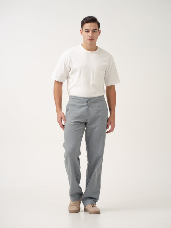 Bay Blue All Day Lounge Cotton Pants