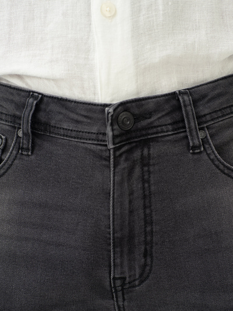 Edge Grey Whiskered Slim Fit Jeans