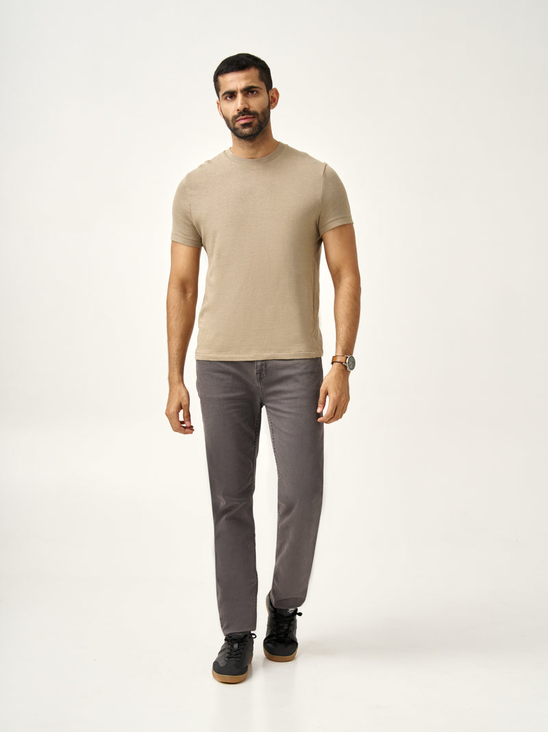 Charcoal Grey Power-Stretch Slim Fit Jeans