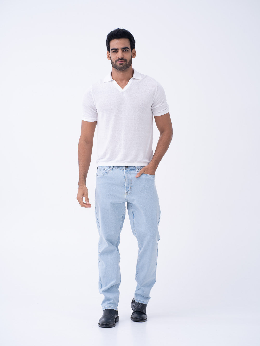 Frozen Blue Relaxed Fit Jeans