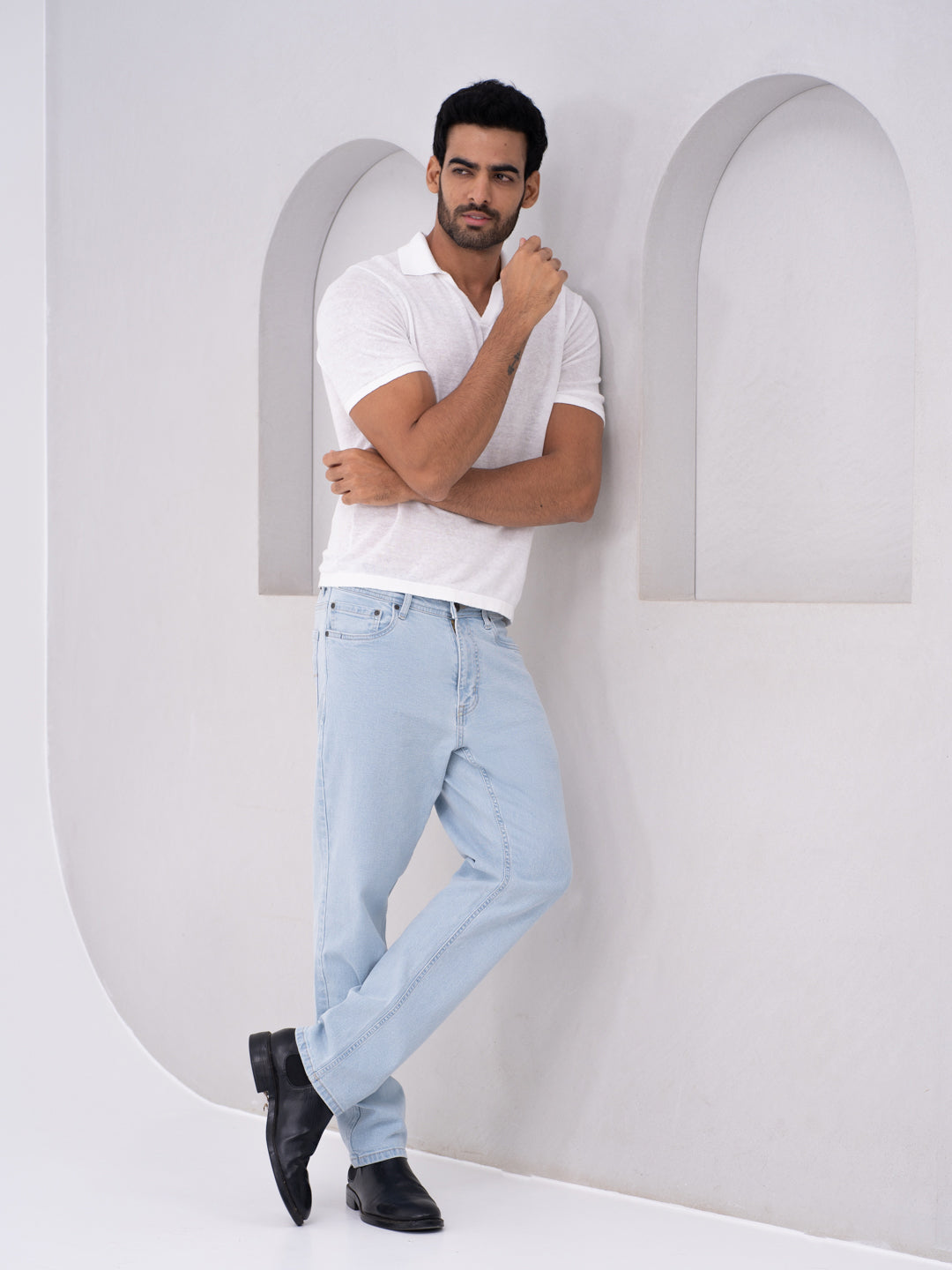 Frozen Blue Relaxed Fit Jeans