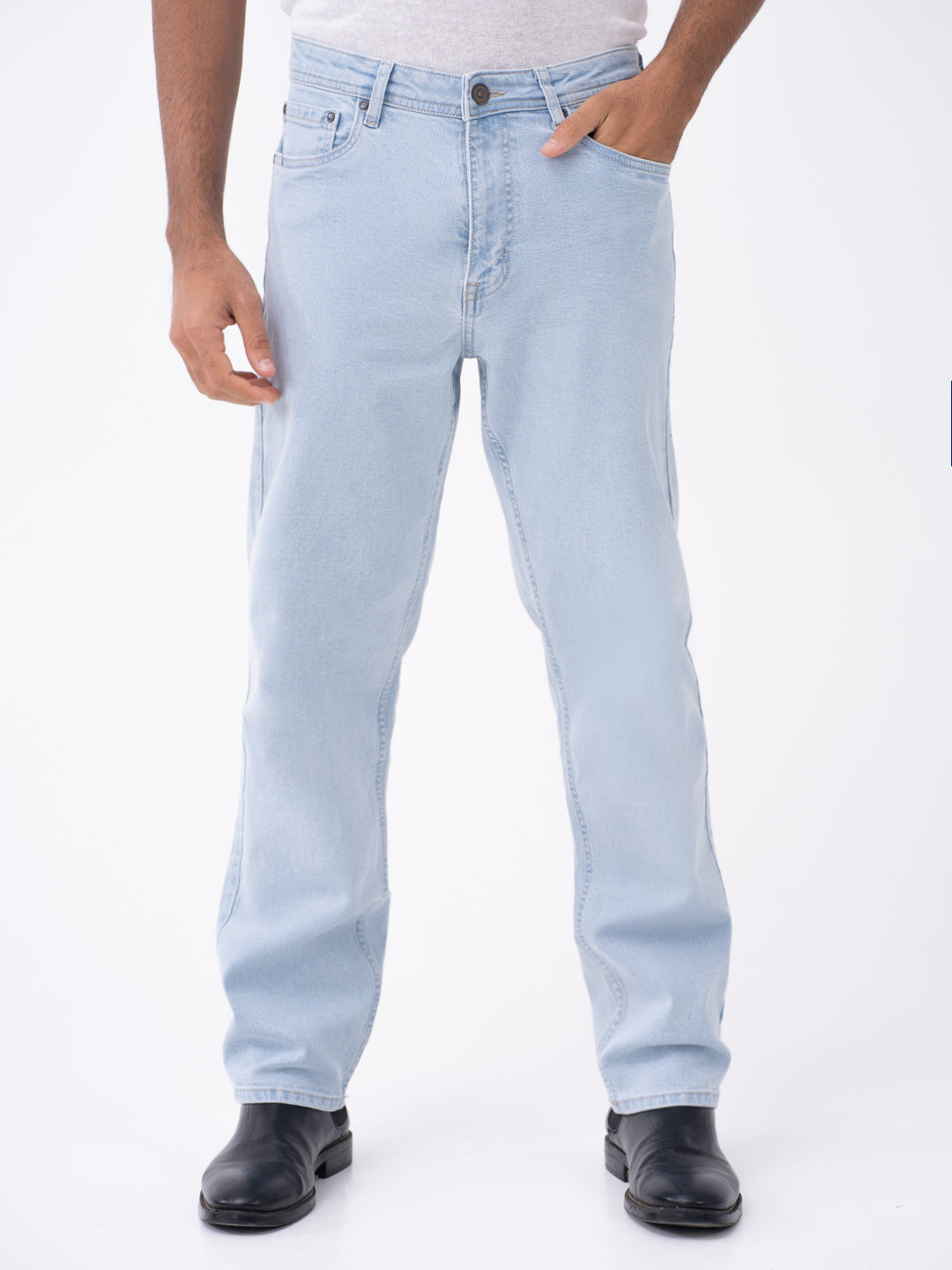 Frozen Blue Relaxed Fit Jeans