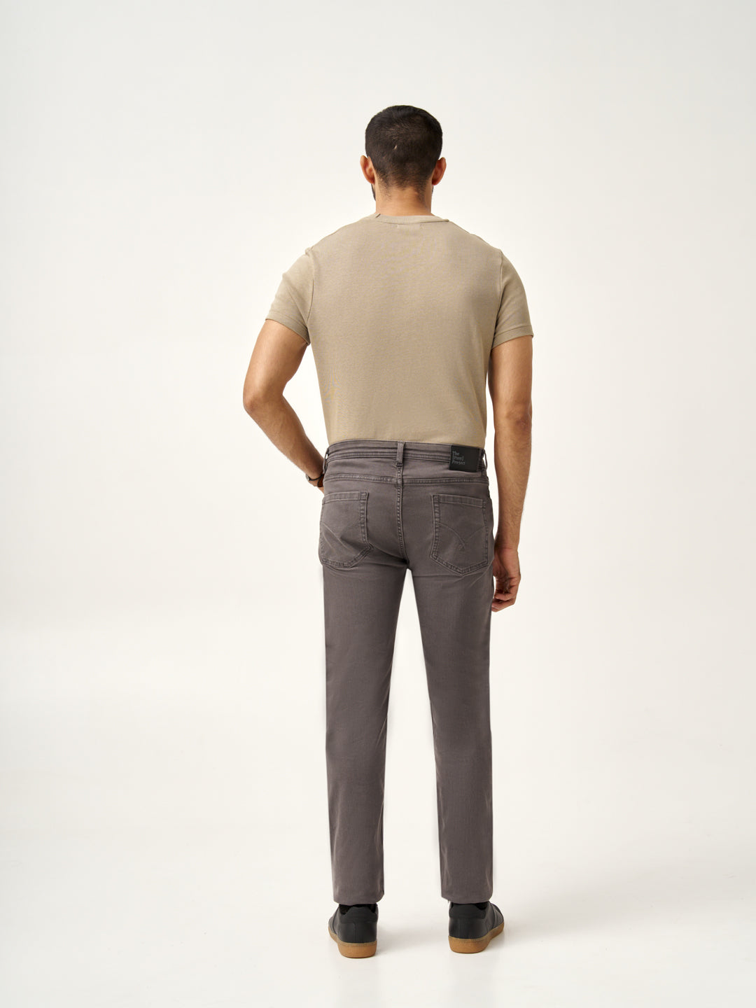 Charcoal Grey Power-Stretch Slim Fit Jeans