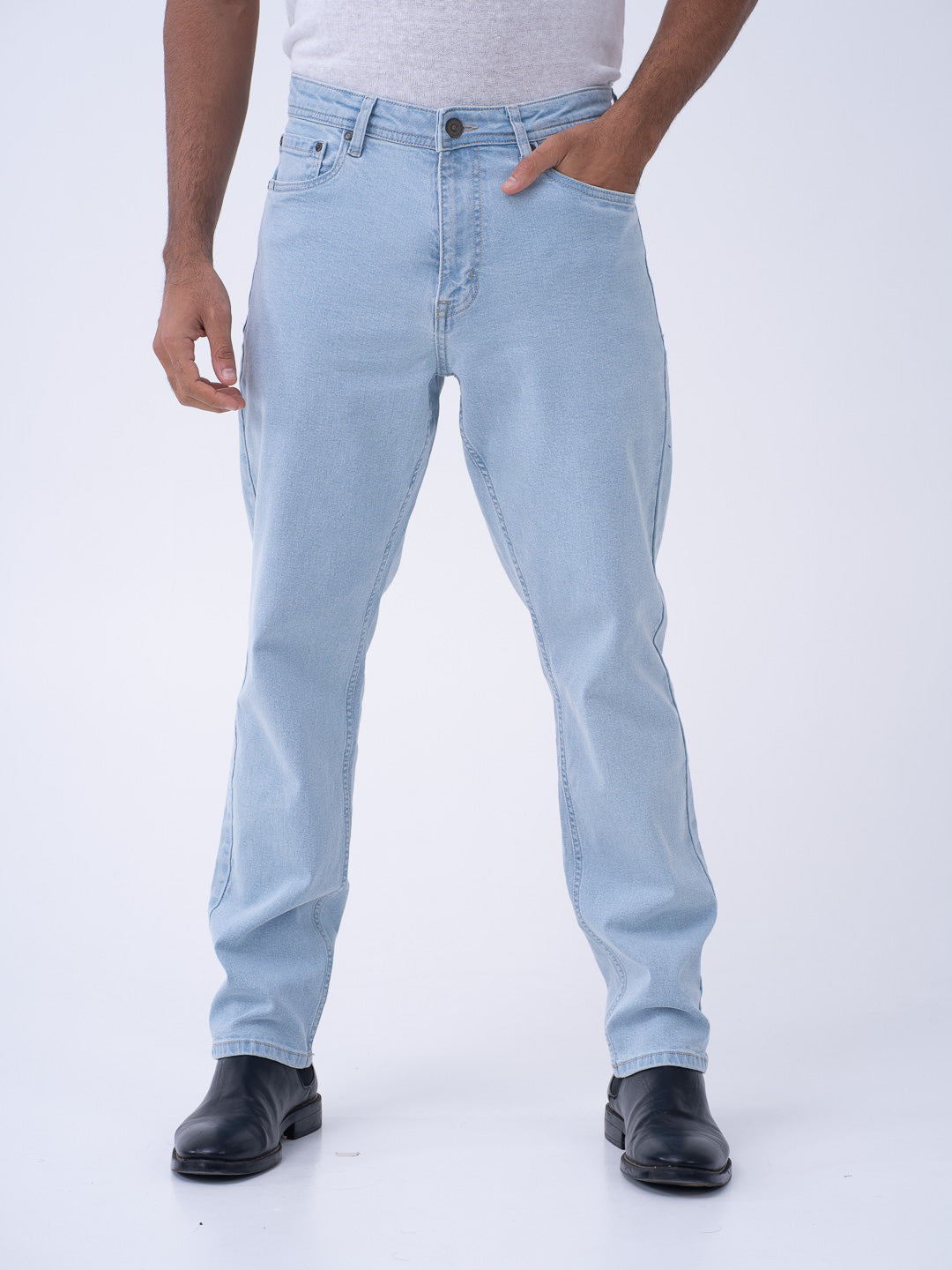 Frozen Blue Relaxed Fit Jeans
