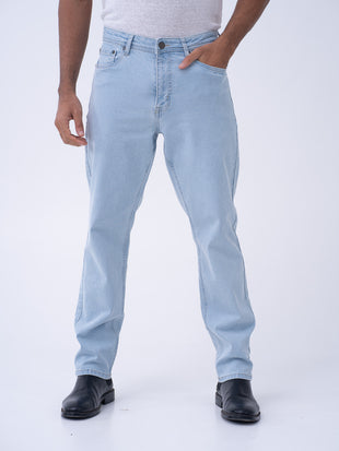 Frozen Blue Relaxed Fit Jeans